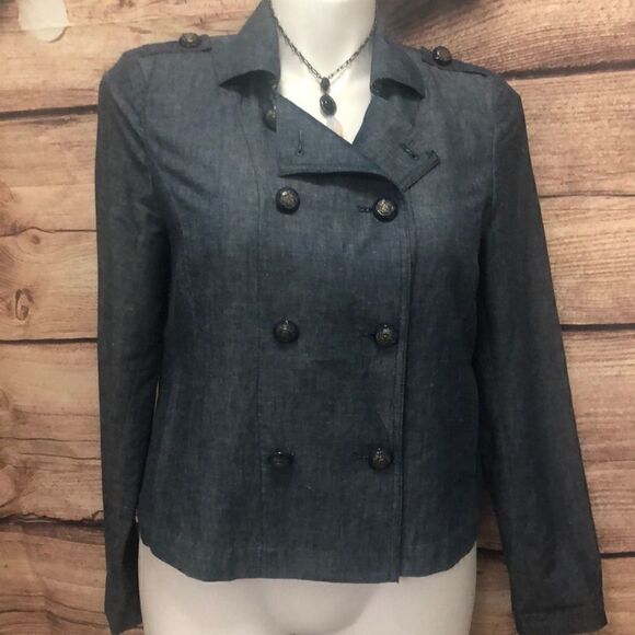 Jones New York double breasted cropped jkt - Picture 1 of 7